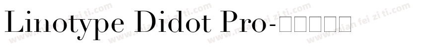 Linotype Didot Pro字体转换